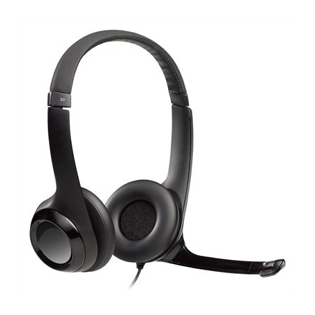 Logitech Auricular+Mic H390 USB Negro