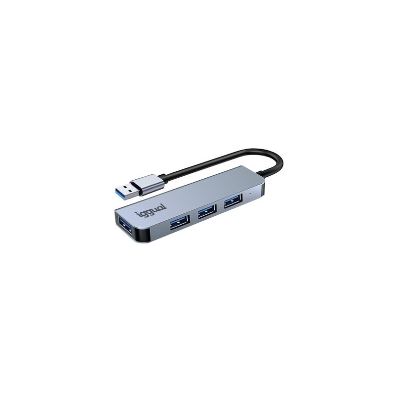 iggual Hub USB-A 3.0 x 4 puertos USB-A 3.0