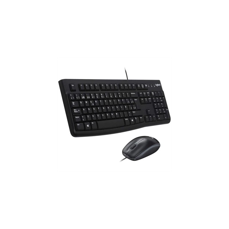Logitech MK120 Teclado + Ratón óptico 1000dpi USB