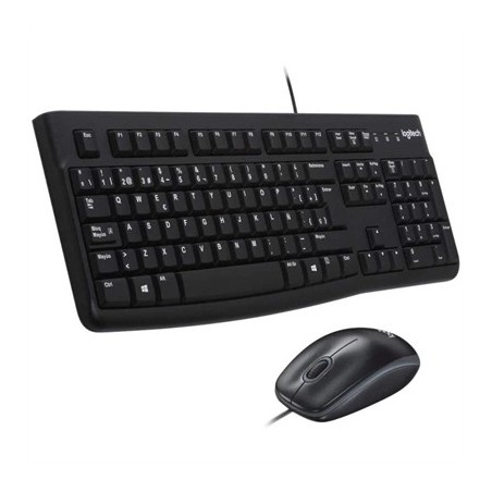 Logitech MK120 Teclado + Ratón óptico 1000dpi USB