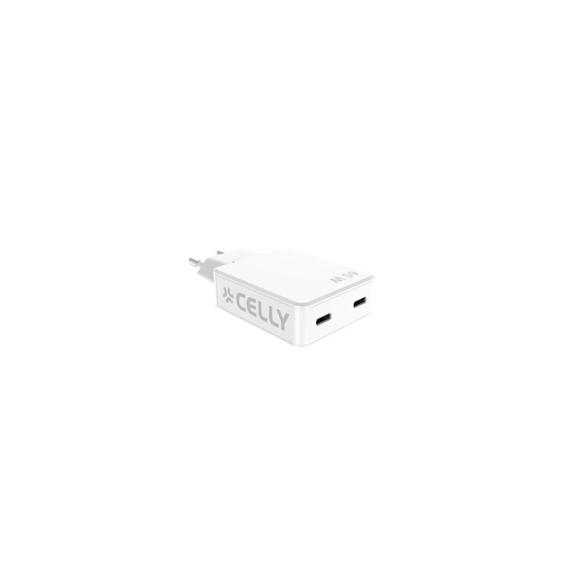 Celly Cargador  2 Usb-C 65w