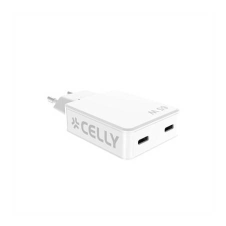 Celly Cargador  2 Usb-C 65w