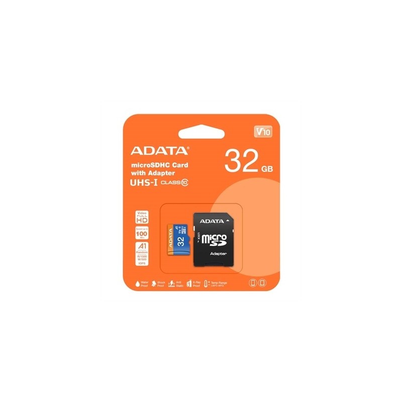 ADATA MicroSDHC 32GB UHS-I CLASS10 c/adapt