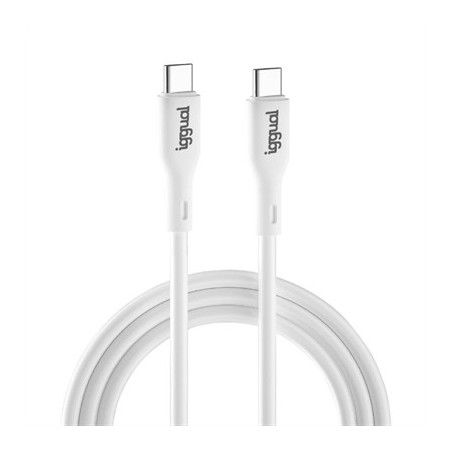iggual Cable USB-C/USB-C 100 cm blanco Q3.0 3A 60W