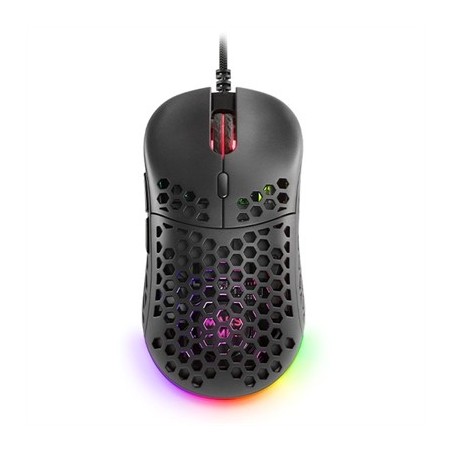 Mars Gaming Raton Gaming ligero RGB negro