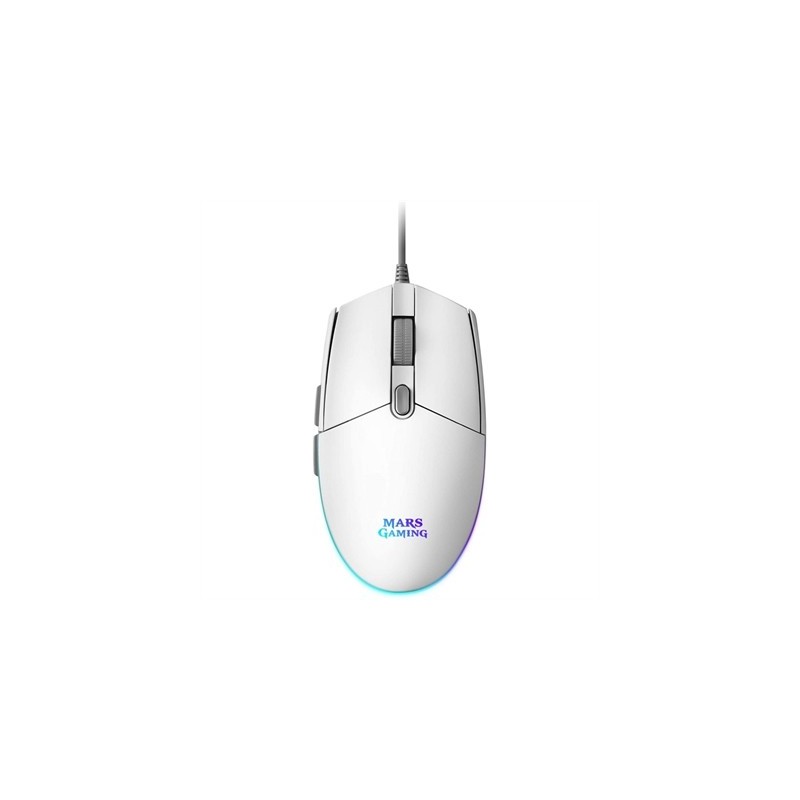 Mars Gaming Ratón MMG 3200dpi RGB FLOW Blanco