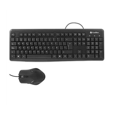 Coolbox Kit Teclado + Raton USB con cable