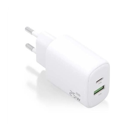 Aisens Cargador GaN 25W USB-C PD 3.0 USB-A QC3.0