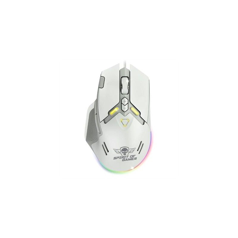 Spirit of Gamer Ratón Elite M60 Blanco RGB