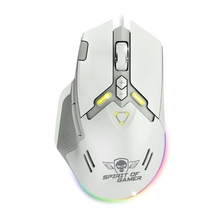 Spirit of Gamer Ratón Elite M60 Blanco RGB