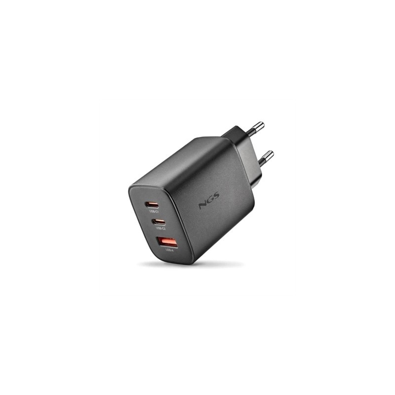 NGS CARGADOR GAN ULTRARAPIDO 65W USB-C+ USB-A