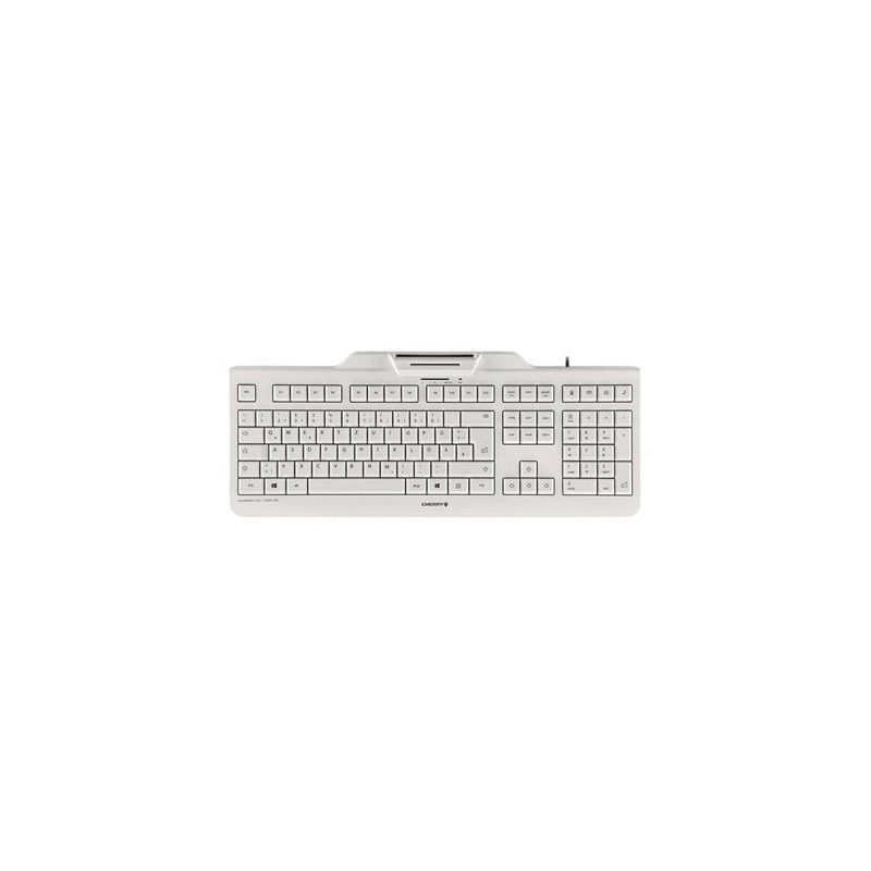 Cherry Teclado+Lector Chip Integrado (DNIe) Blanco