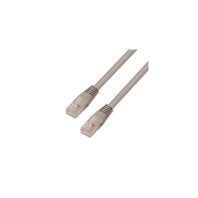 Aisens Latiguillo RJ45 CAT.6 UTP 1.0m Gris Cobre