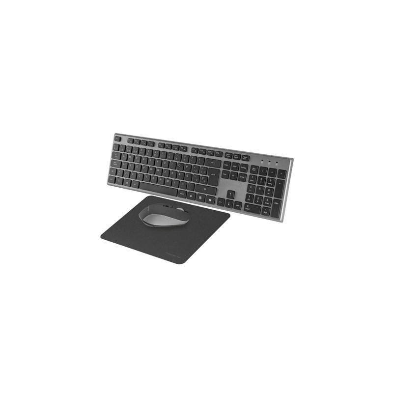 Tacens 3EN1 Teclado+Ratón+Alfom Inalámbrico Negro