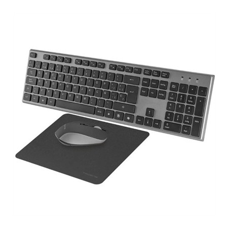 Tacens 3EN1 Teclado+Ratón+Alfom Inalámbrico Negro