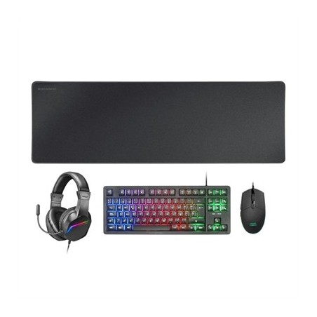 MARS GAMING Combo Gaming MCP-RGB3 4EN1 Negro
