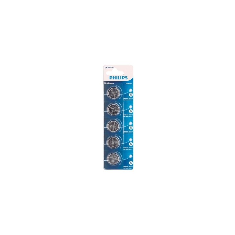 Philips Pila Boton Litio CR2032 3v Blister*5
