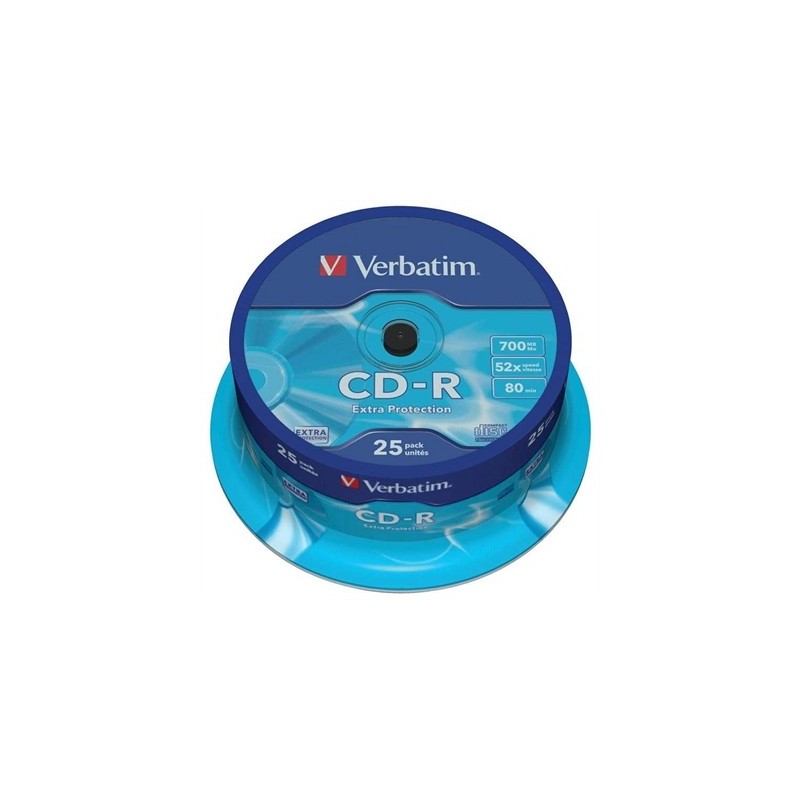 Verbatim CD-R 700MB 52x Tarrina 25Uds