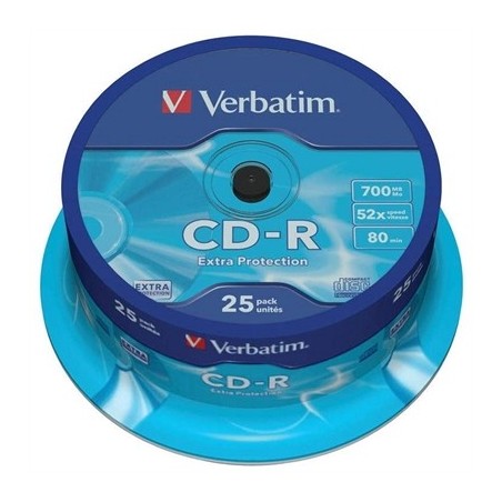 Verbatim CD-R 700MB 52x Tarrina 25Uds