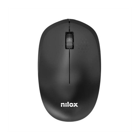 Nilox Ratón Wireless, 1000 DPI, 3 botones, Negro