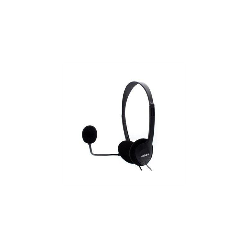 Nilox Auriculares NXCM0000004 Doble Jack Negro