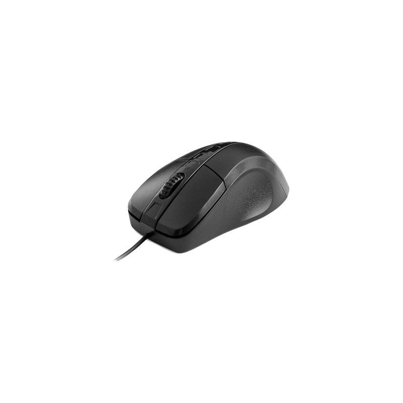 Nilox Ratón Óptico MOUSB1001 1000 dpi Negro