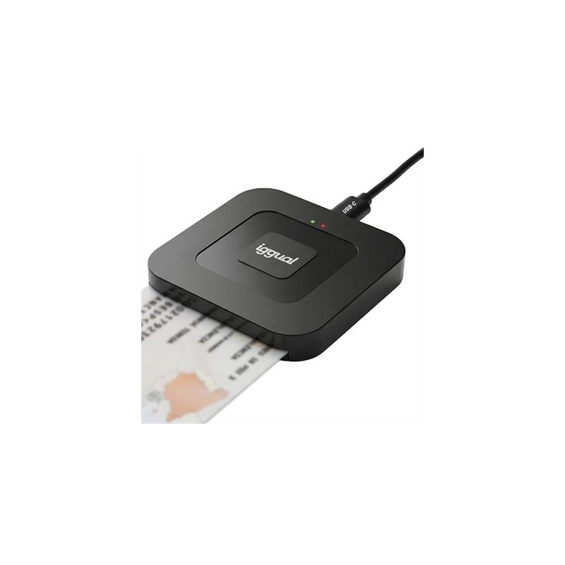 iggual Lector DNI SIP tarjetas ID USB-A / tipo C