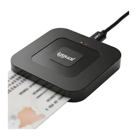 iggual Lector DNI SIP tarjetas ID USB-A / tipo C