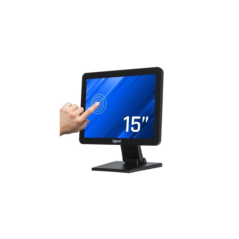 iggual Monitor táctil capacitivo 15" VGA HDMI USB