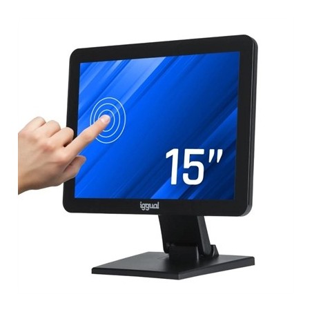 iggual Monitor táctil capacitivo 15" VGA HDMI USB