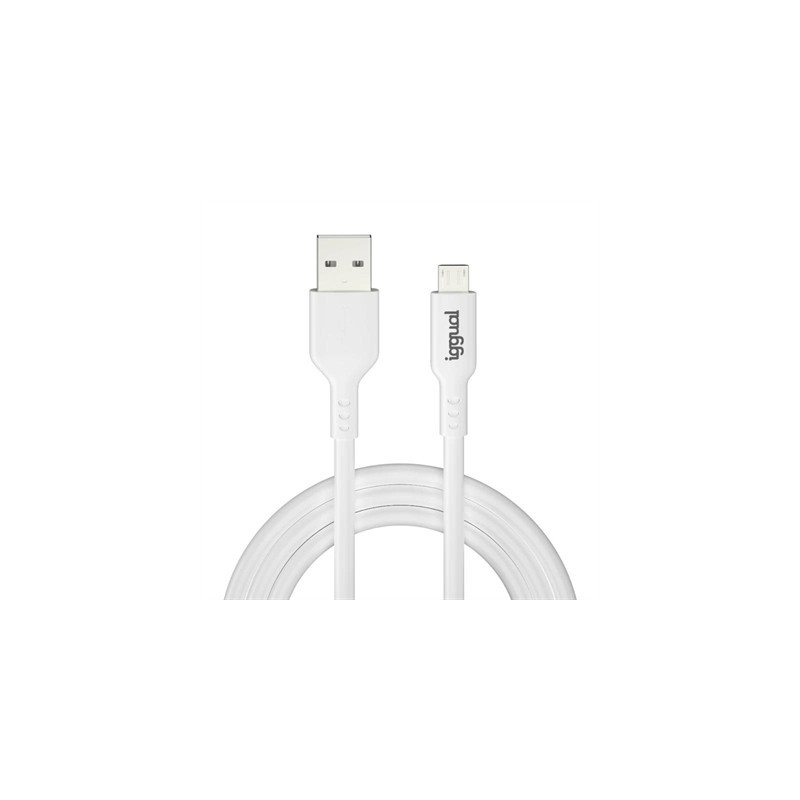 iggual cable USB-A/micro-USB 100 cm blanco