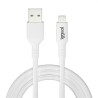 iggual cable USB-A/micro-USB 100 cm blanco