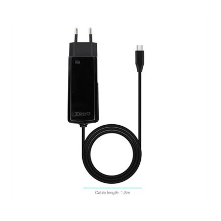Tooq Cargador portátil GAN USB-C PD 90W Cúbico