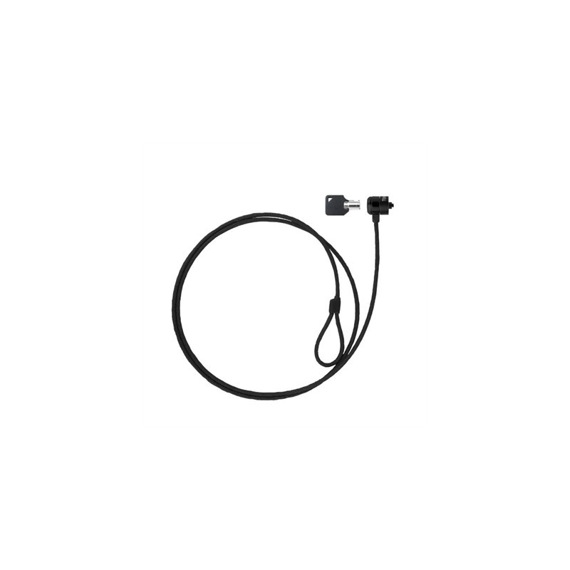 Tooq Cable de seguridad con llave portátiles Gris