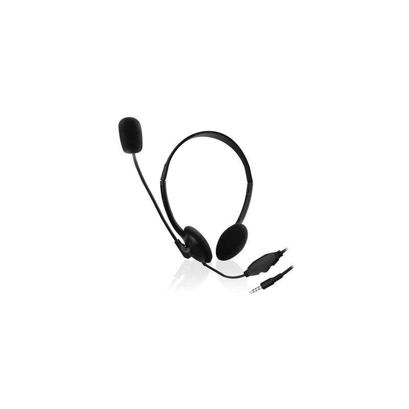 EWENT Auriculares diadema con micro mini jack