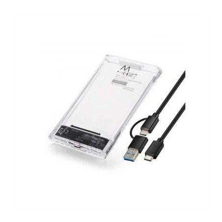 EWENT Carcasa USB3.2 Gen1 para SATA2.5"USB-C+A Tra
