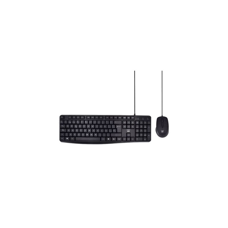 Ewent EW3006 kit teclado+ raton escrit. silenciosa