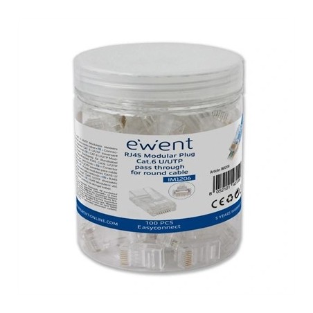 EWENT EASYCONNECT MODULAR CAT 6 U/UTP, 100pcs