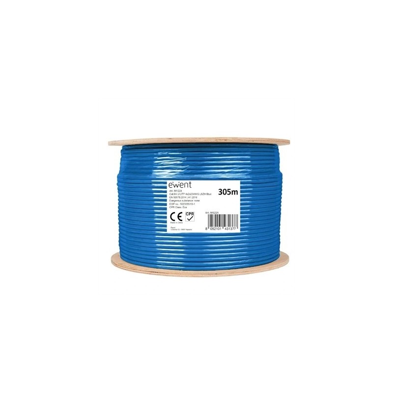 Ewent Bobina Cable Red CAT6A U/UTP,LSZH,305m