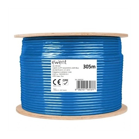 Ewent Bobina Cable Red CAT6A U/UTP,LSZH,305m