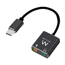 Ewent Cable adaptador de audio USB tipo C/ Jack