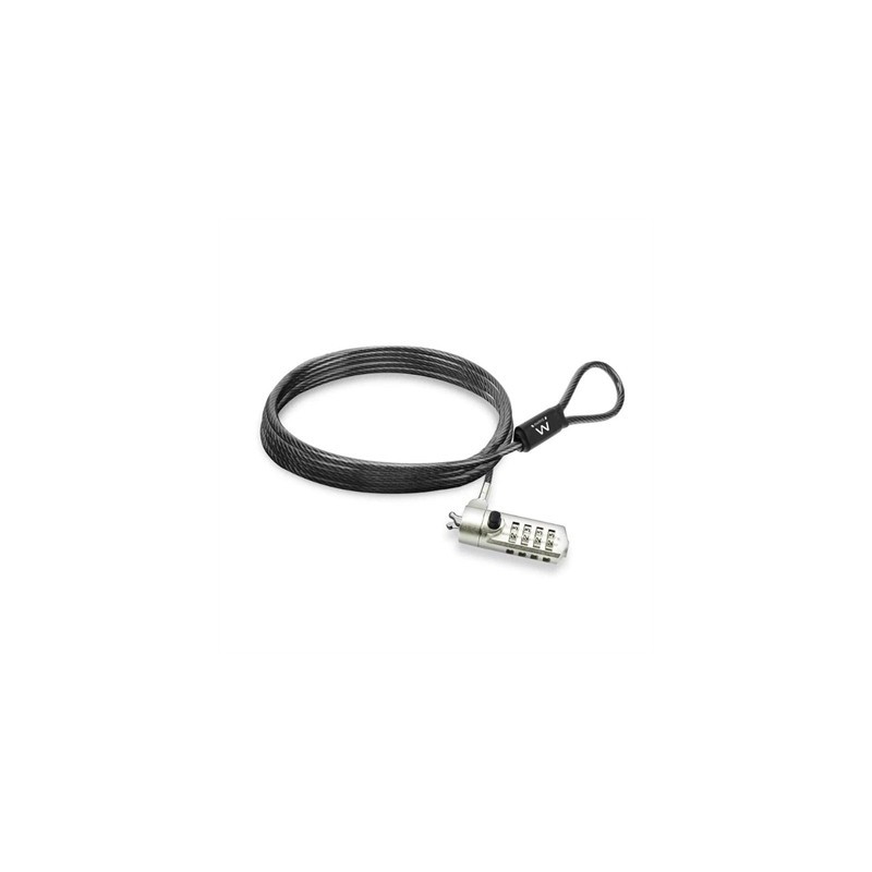 EWENT CANDADO PARA PORTÁTIL CON COMBINACIÓN WEDGE