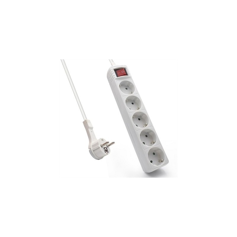 EWENT EW3955  Regleta 5 Tomas / 1 interruptor 1.5m