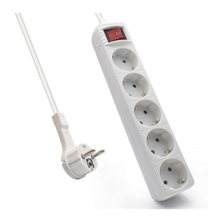 EWENT EW3955  Regleta 5 Tomas / 1 interruptor 1.5m