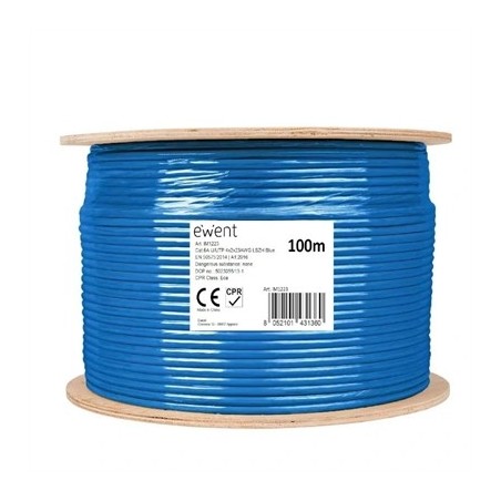 Ewent Bobina Cable Red CAT6A U/UTP,LSZH,100m
