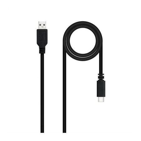 Nanocable Cable USB 2.0 3A USB-C-M/M 1.5M Negro