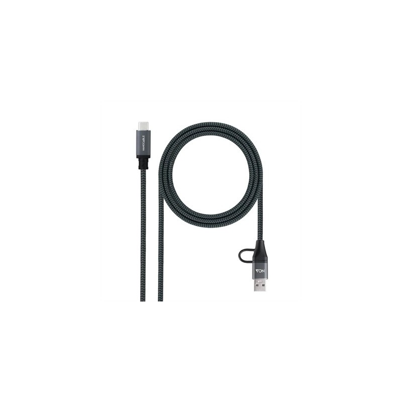 Nanocable Cable USB3.2 100W USB-C+A/USB-C 2 M