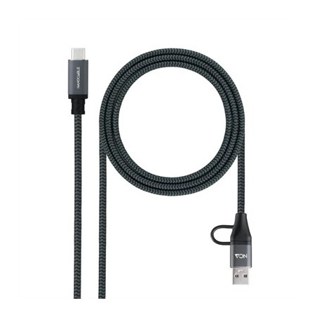 Nanocable Cable USB3.2 100W USB-C+A/USB-C 2 M