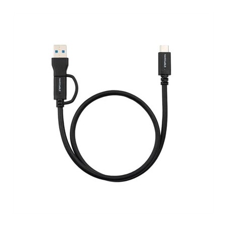 Nanocable Cable USB-C+USB-A/USB-C 3.2 GEN2 3 M