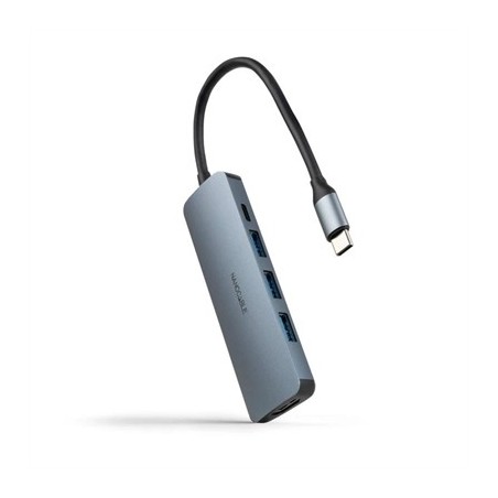 Nanocable Hub USB-C 3xUSB-A+HDMI+USB-C PD
